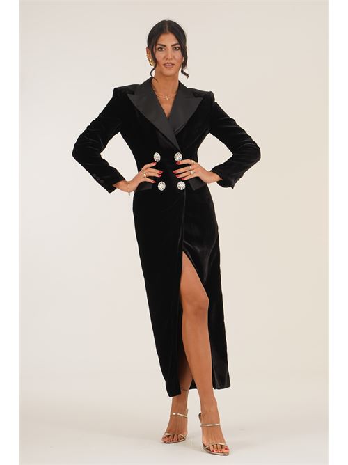 Abito blazer in velluto